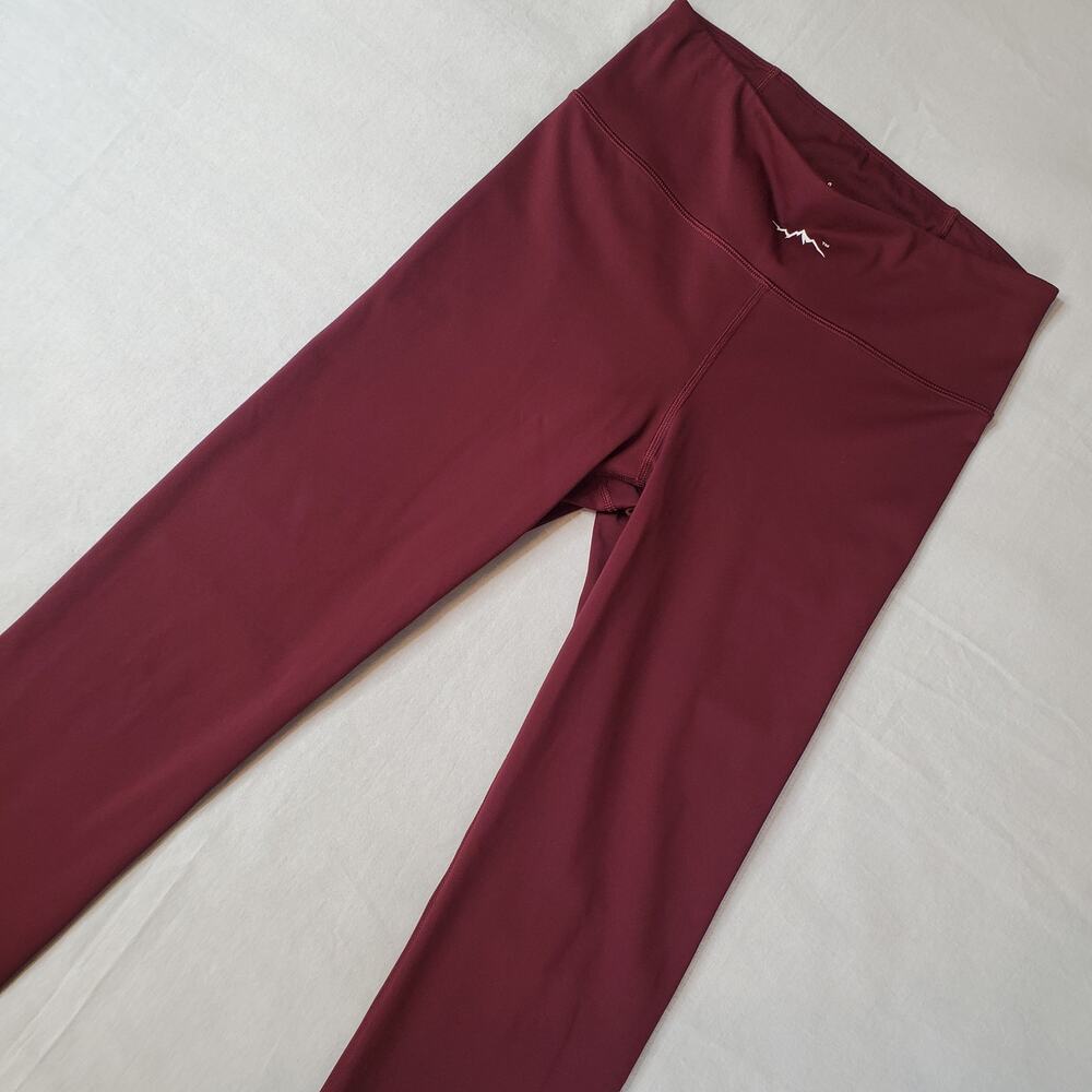 Dope Women's Size S Snuggle Base Layer Leggings Burgundy Red